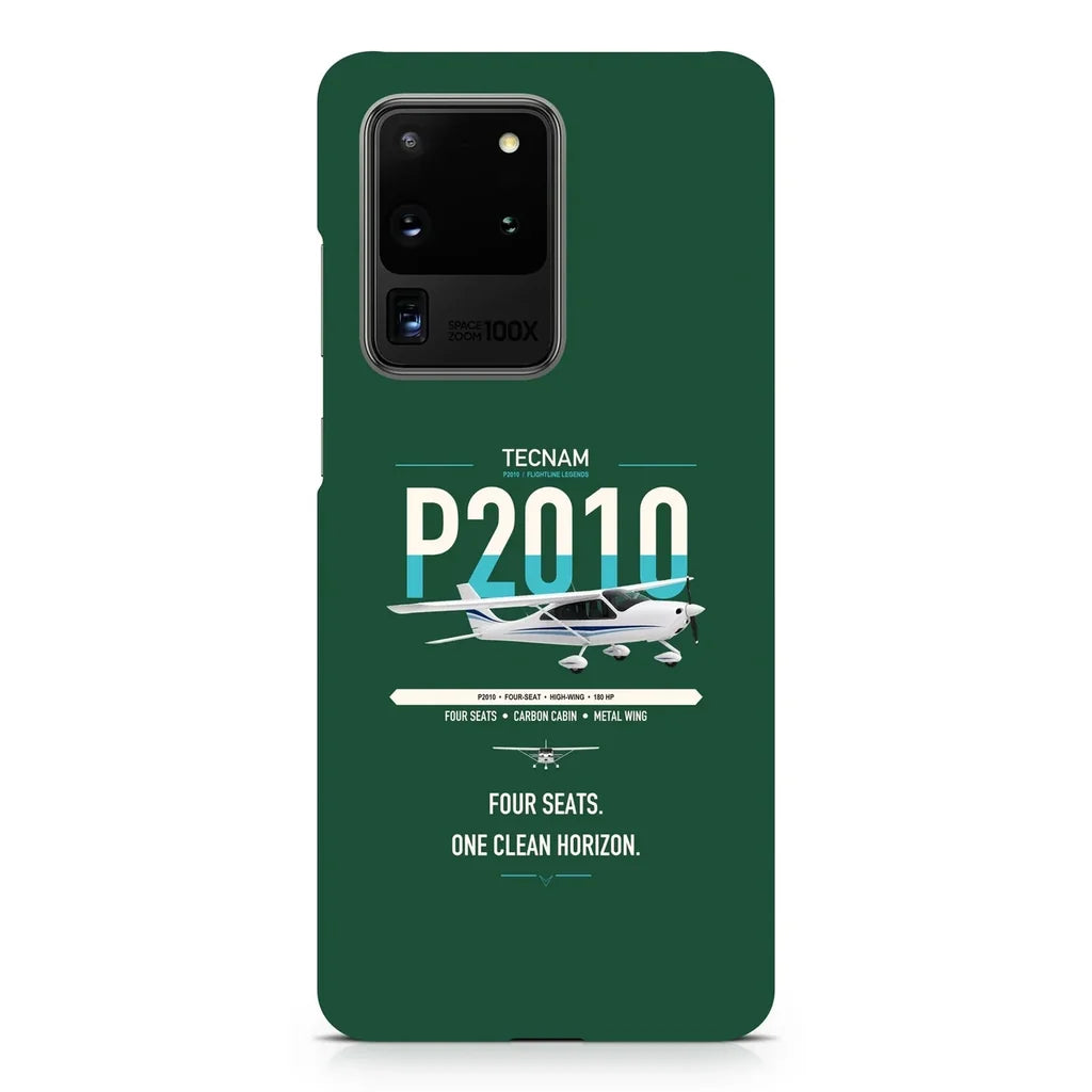 Tecnam P2010 design on samsung case - dark green