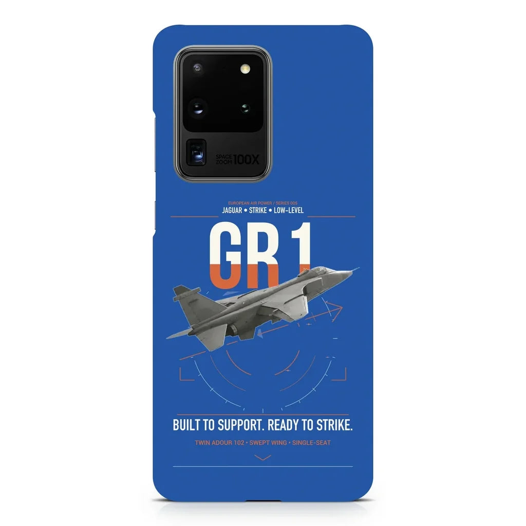 SEPECAT Jaguar GR1 design on samsung case - blue