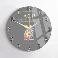 Thumbnail for Malaga-Costa del Sol Airport AGP Wall-Clock No-Frame - Gray