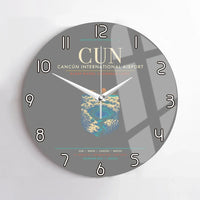 Thumbnail for Cancun International Airport CUN Wall-Clock No-Frame - Gray