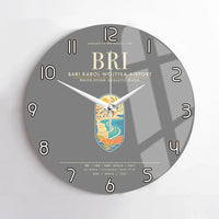 Thumbnail for Bari Karol Wojtya Airport BRI Wall-Clock No-Frame - Gray