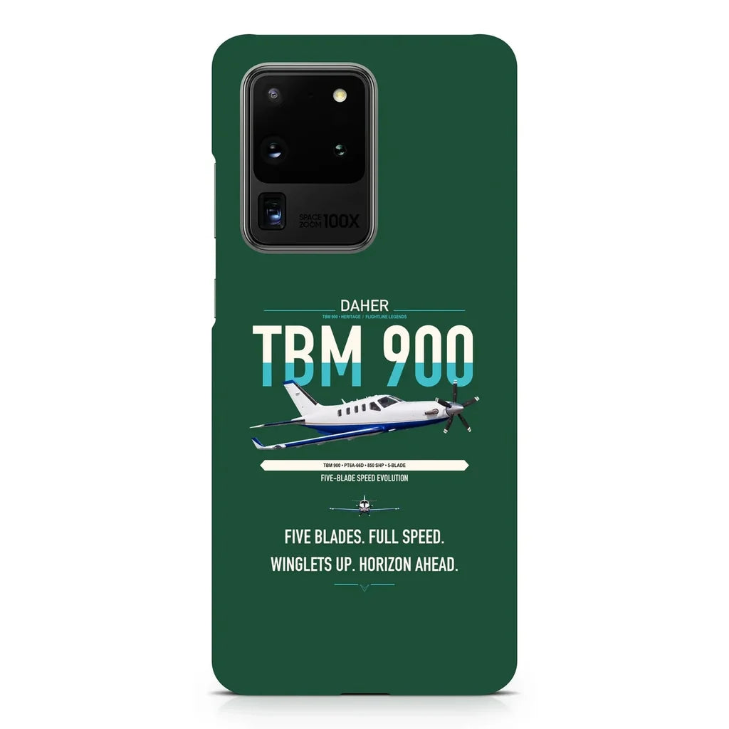Daher TBM 900 design on samsung case - dark green