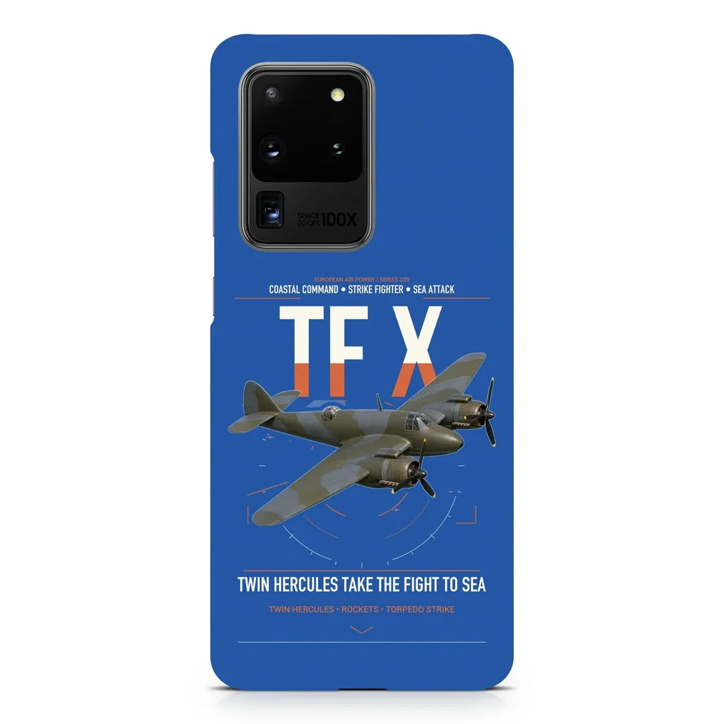 Bristol Beaufighter TF X design on samsung case - blue