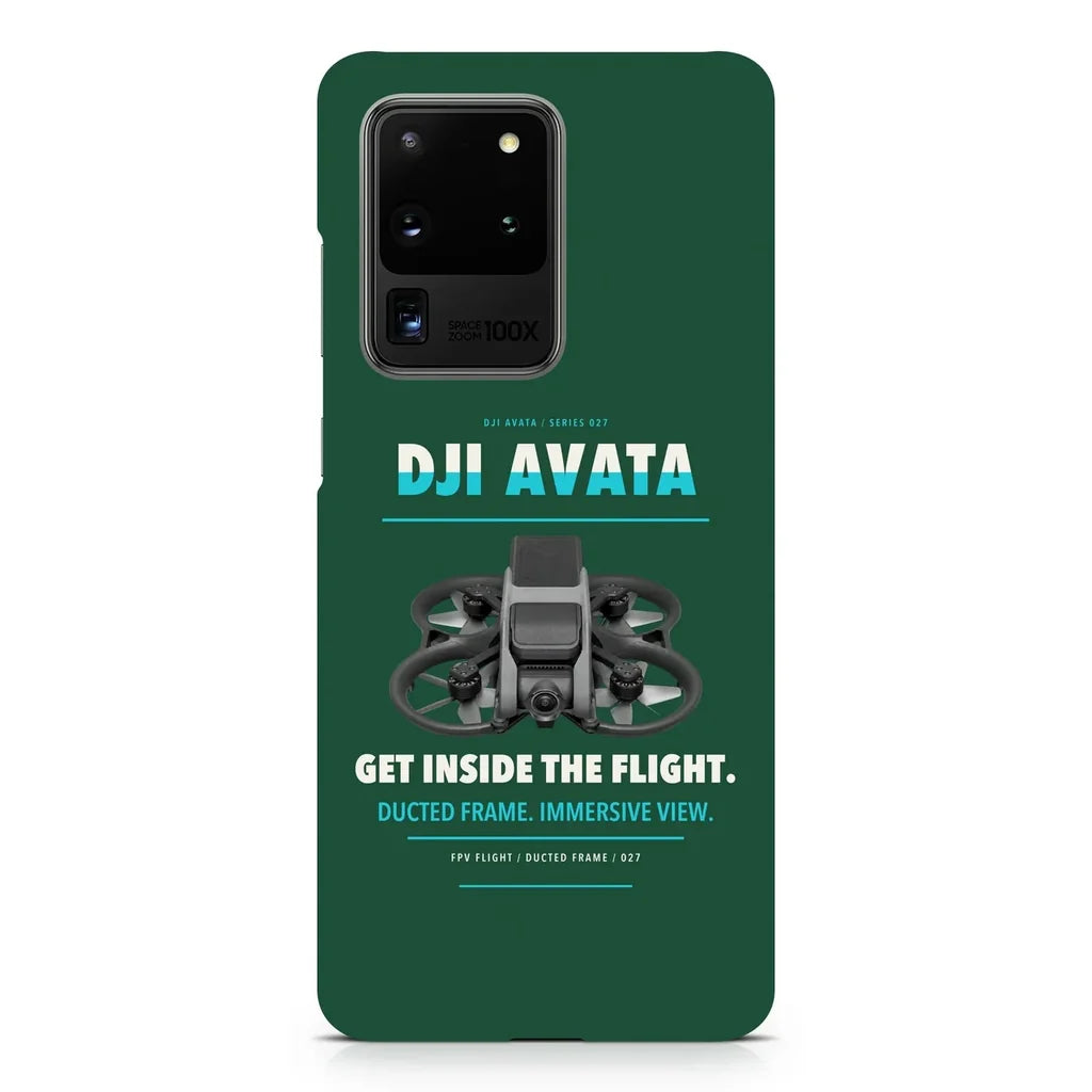 DJI Avata design on samsung case - dark green