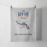 Thumbnail for Airbus H215 design on light gray towel