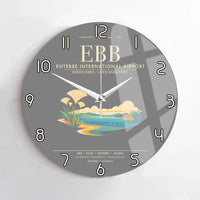 Thumbnail for Entebbe International Airport EBB Wall-Clock No-Frame - Gray