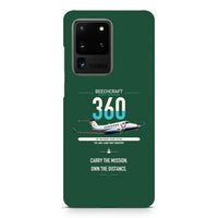 Thumbnail for Beechcraft King Air 360 design on samsung case - dark green