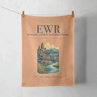 Thumbnail for Newark Liberty International Airport (EWR) design on orange towel