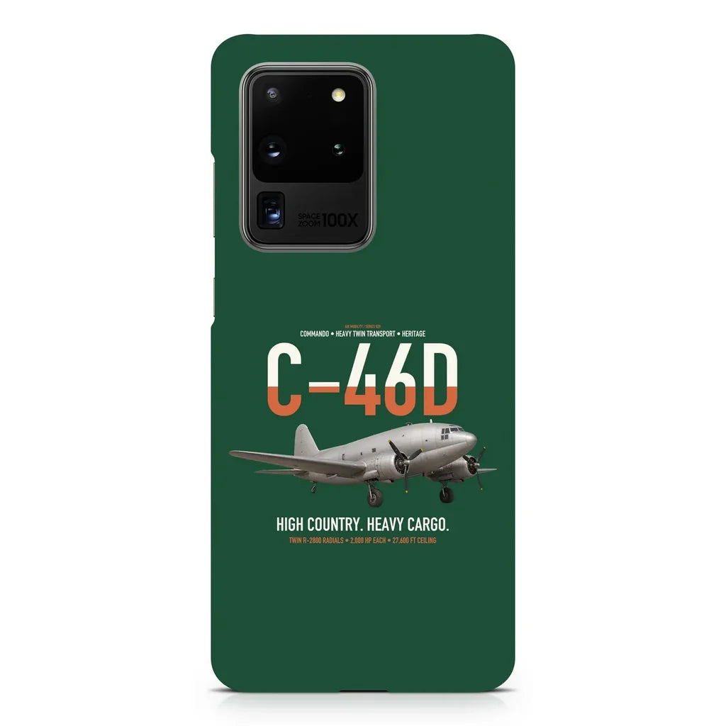C-46D Commando design on samsung case - dark green