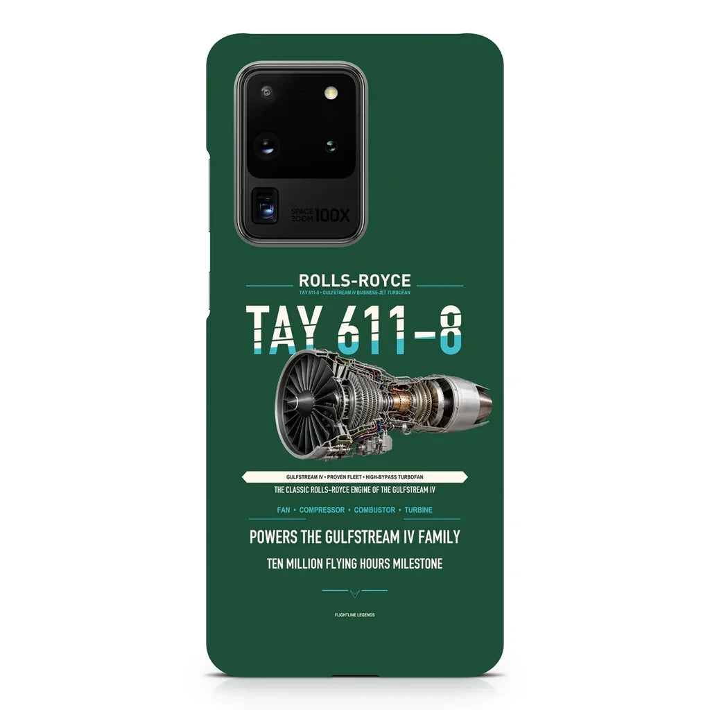 TAY 611-8 design on samsung case - dark green