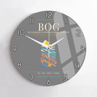 Thumbnail for Bogota El Dorado International Airport BOG Wall-Clock No-Frame - Gray