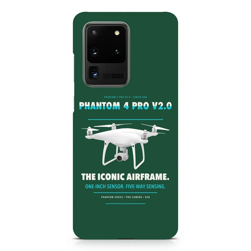 DJI Phantom 4 Pro V2.0 design on samsung case - dark green