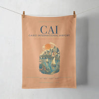 Thumbnail for Cairo International Airport (CAI) design on orange towel