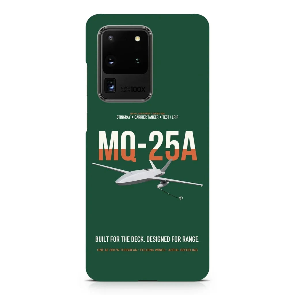 MQ-25A STINGRAY design on samsung case - dark green