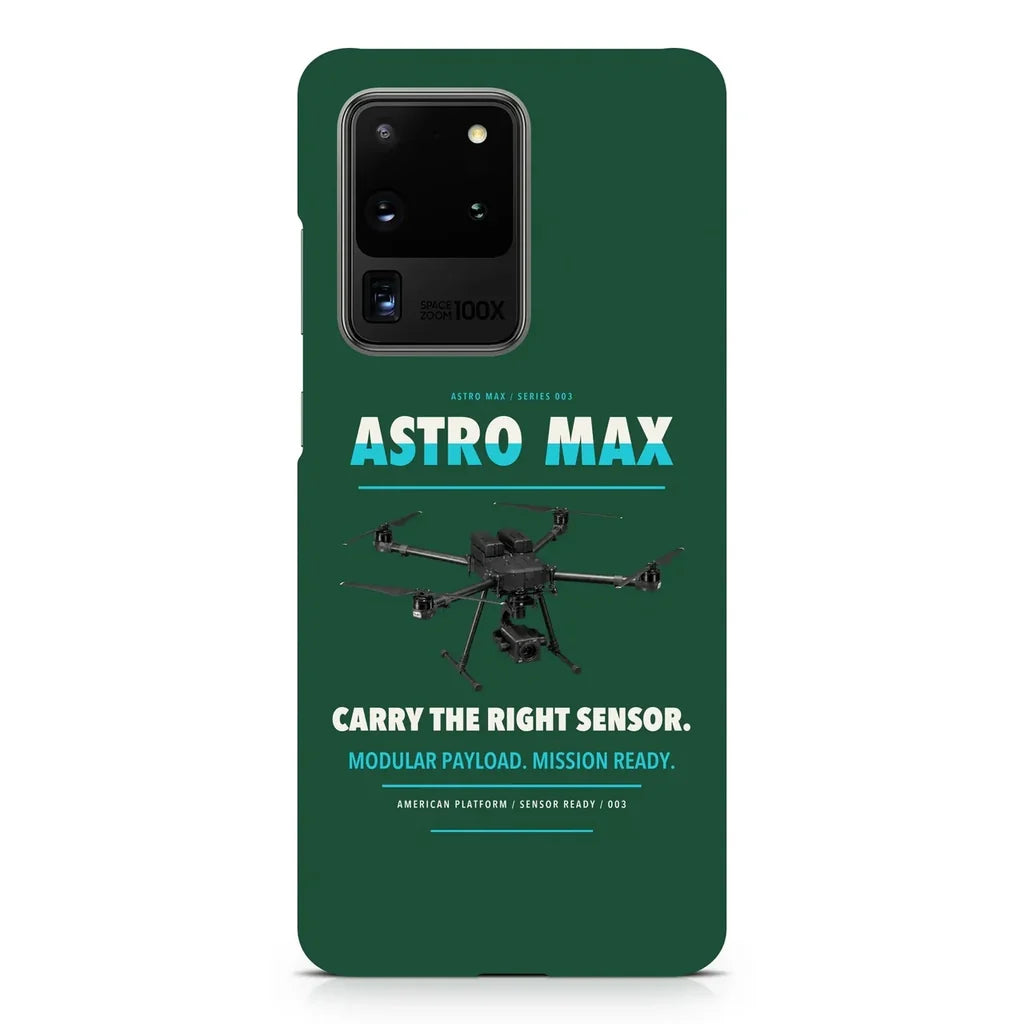 Freefly Astro Max design on samsung case - dark green