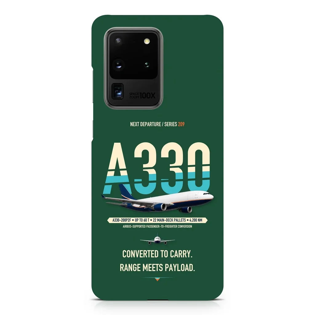 Airbus A330-200P2F design on samsung case - dark green
