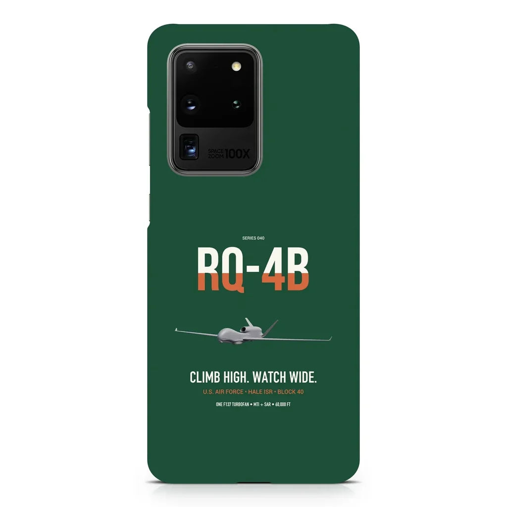 RQ-4B Global Hawk design on samsung case - dark green