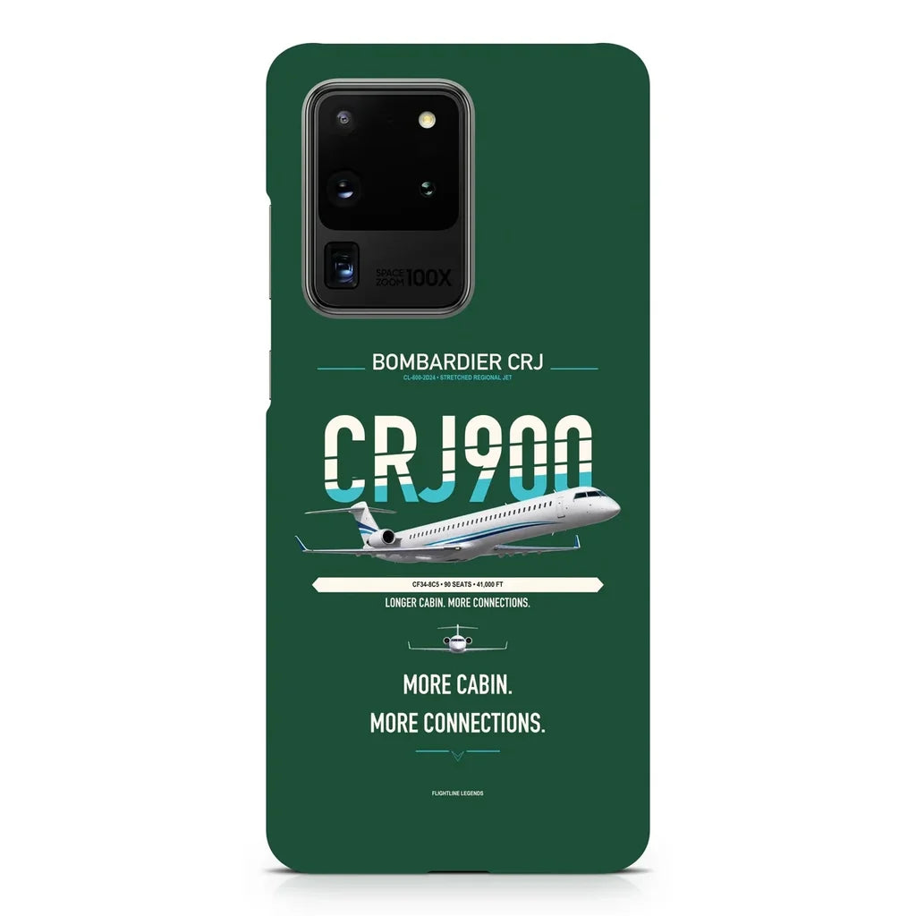 CRJ900 design on samsung case - dark green