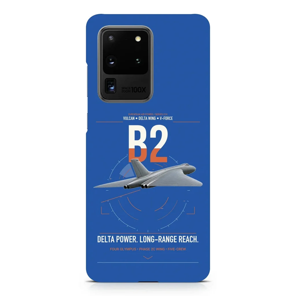 Avro Vulcan B2 design on samsung case - blue