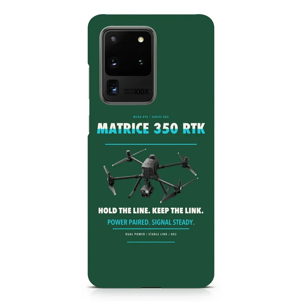 DJI Matrice 350 RTK design on samsung case - dark green