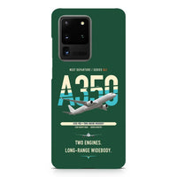 Thumbnail for Airbus A350-900 design on samsung case - dark green