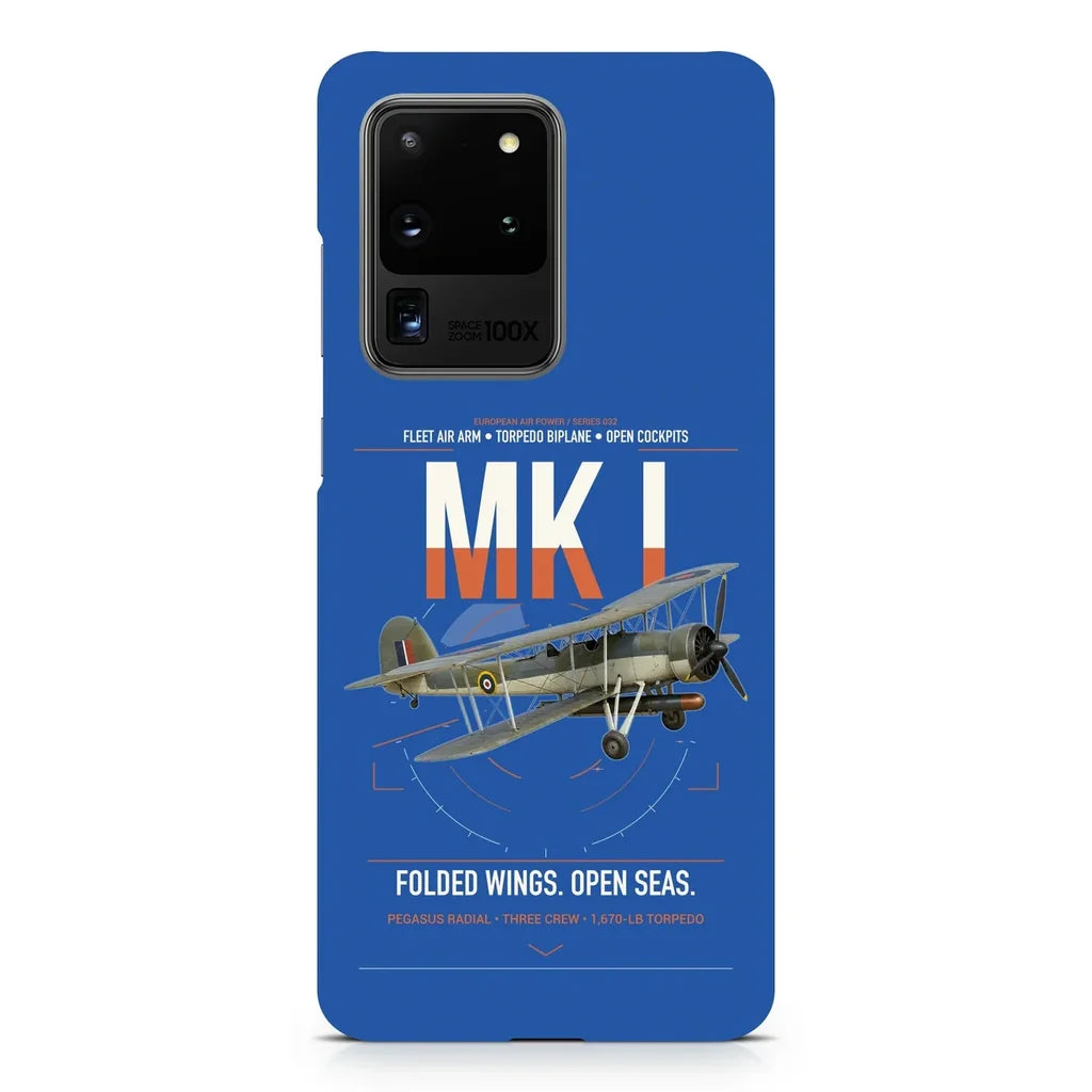 Fairey Swordfish Mk I design on samsung case - blue