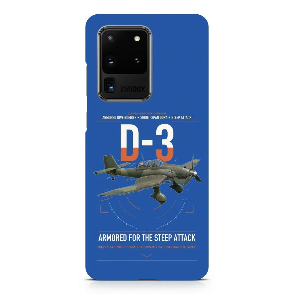 Junkers Ju 87D-3 design on samsung case - blue