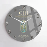 Thumbnail for Goa International Airport Dabolim GOI Wall-Clock No-Frame - Gray