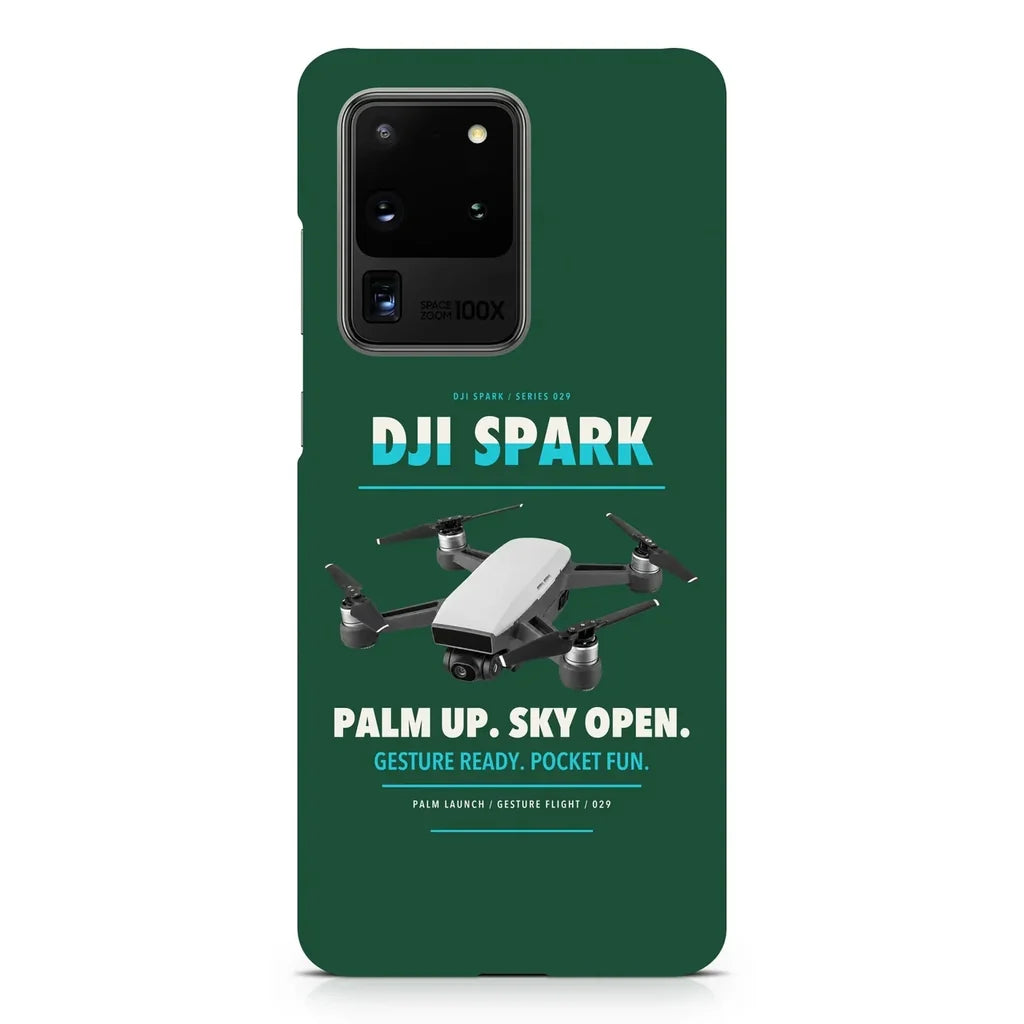 DJI Spark design on samsung case - dark green