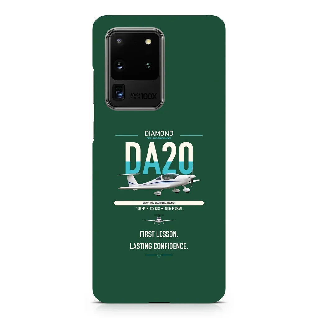 Diamond DA20 design on samsung case - dark green