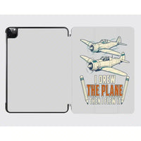 Thumbnail for I Drew The Plane Then I Flew It design on light gray ipad tablet case