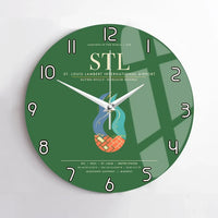 Thumbnail for St. Louis Lambert International Airport STL Wall-Clock No-Frame - Green