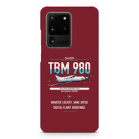 Thumbnail for Daher TBM 980 design on samsung case - dark red
