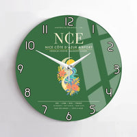 Thumbnail for Nice Cote dAzur Airport NCE Wall-Clock No-Frame - Green