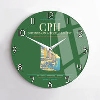 Thumbnail for Copenhagen Airport Kastrup CPH Wall-Clock No-Frame - Green