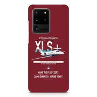 Thumbnail for Cessna Citation XLSPlus design on samsung case - dark red