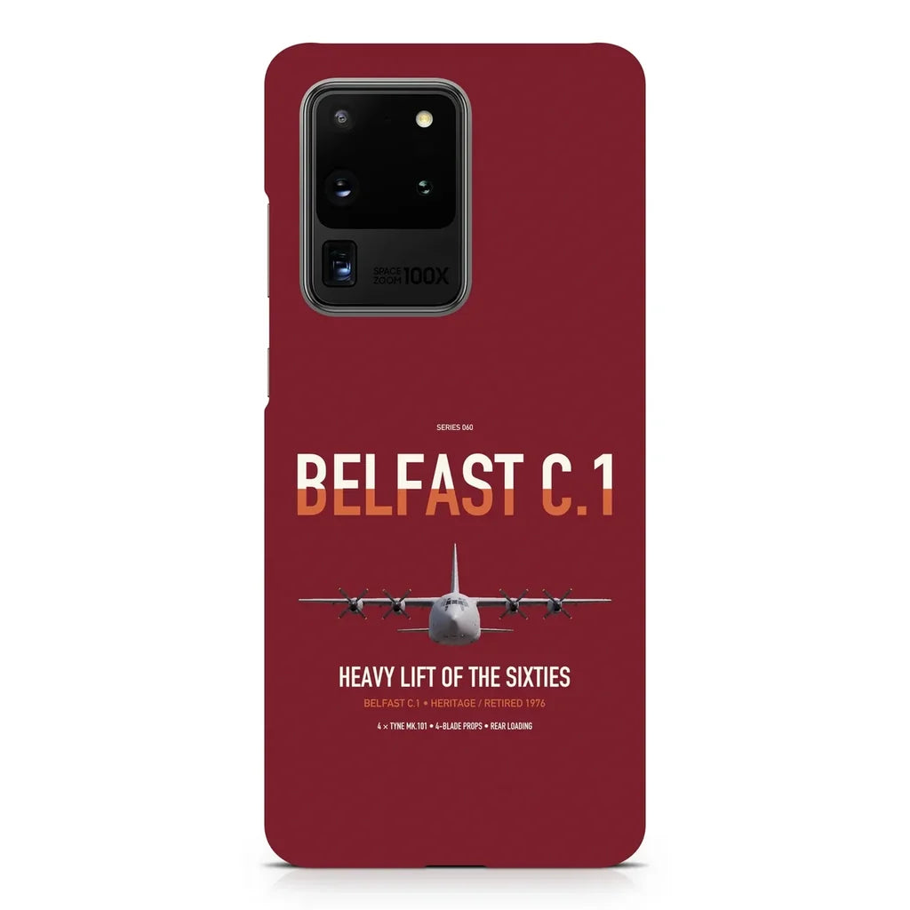 Short Belfast C.1 design on samsung case - dark red