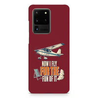 Thumbnail for Now I Fly For The Fun Of It design on samsung case - dark red