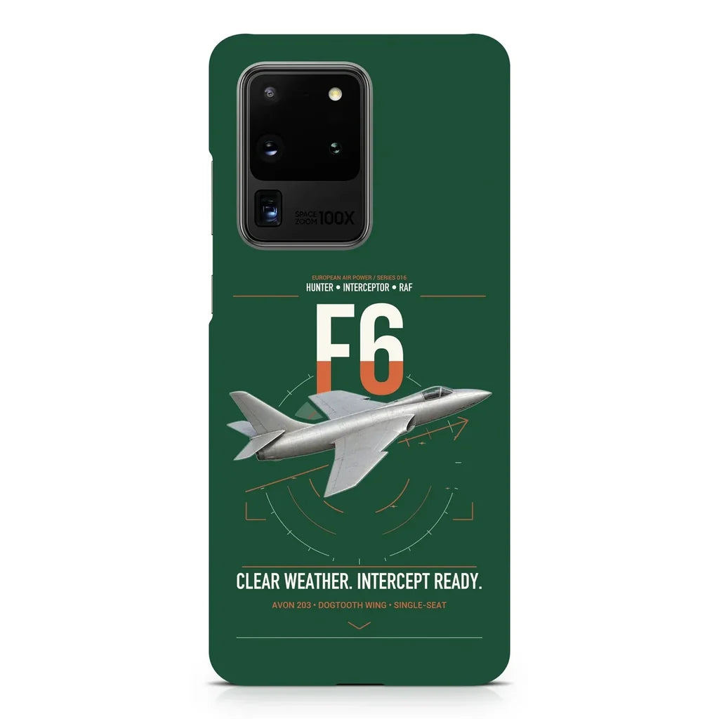 Hawker Hunter F6 design on samsung case - dark green