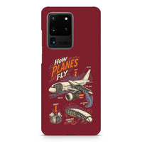 Thumbnail for How Planes Fly V2 design on samsung case - dark red