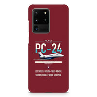 Thumbnail for Pilatus PC-24 design on samsung case - dark red