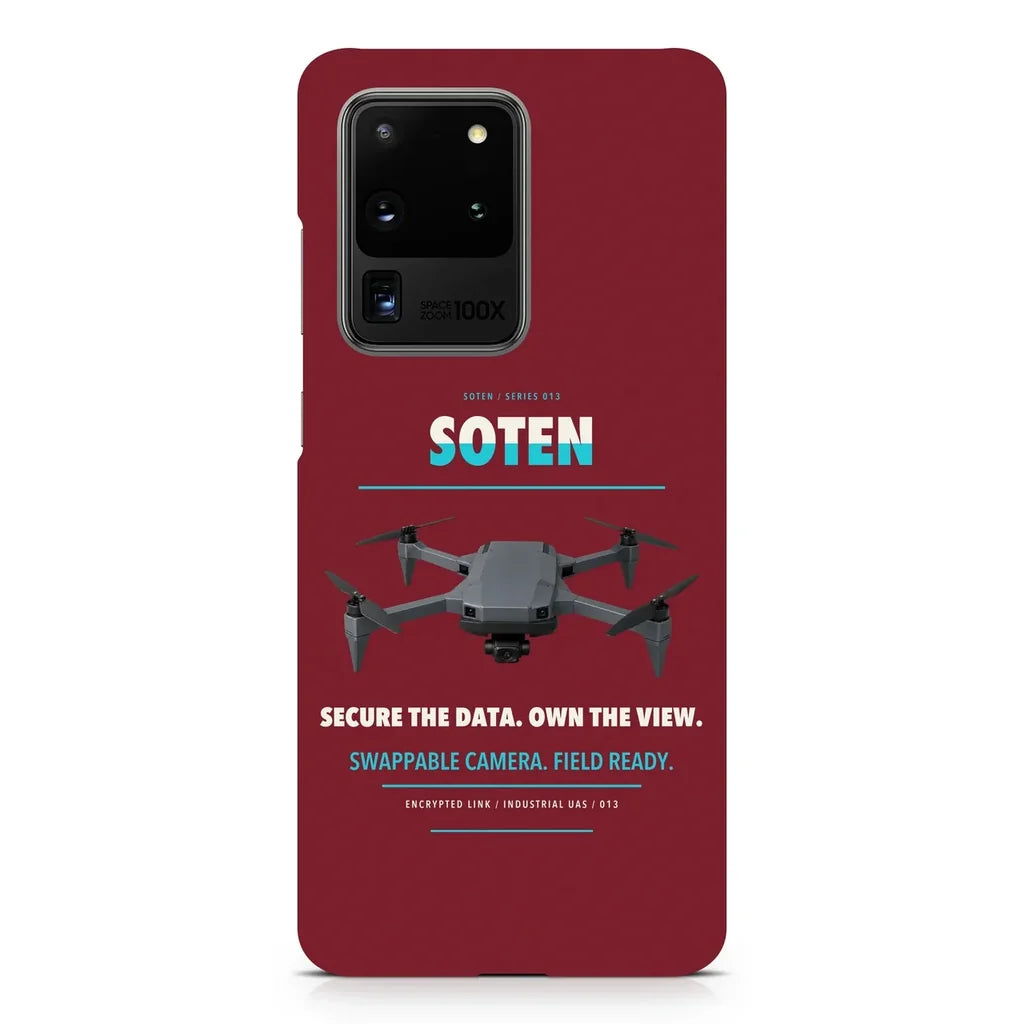 ACSL SOTEN design on samsung case - dark red