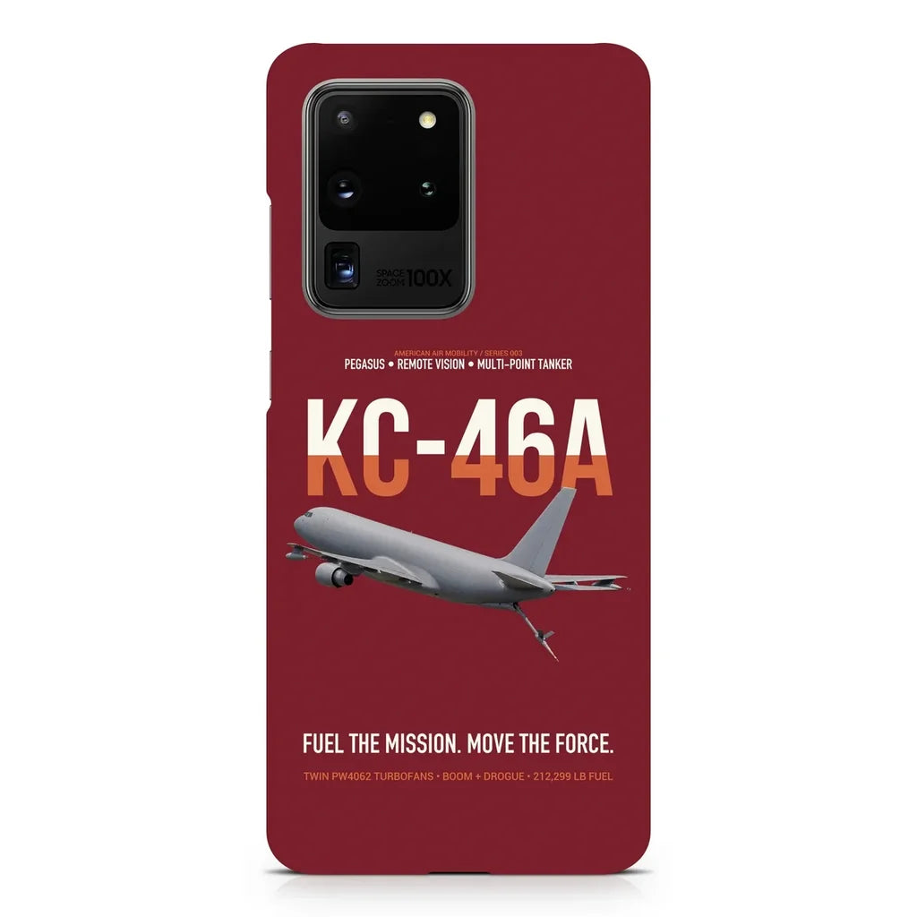 KC-46A PEGASUS design on samsung case - dark red
