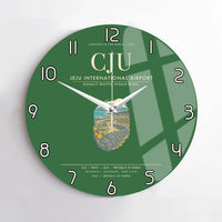 Thumbnail for Jeju International Airport CJU Wall-Clock No-Frame - Green