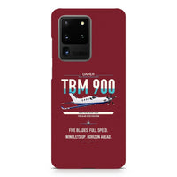 Thumbnail for Daher TBM 900 design on samsung case - dark red