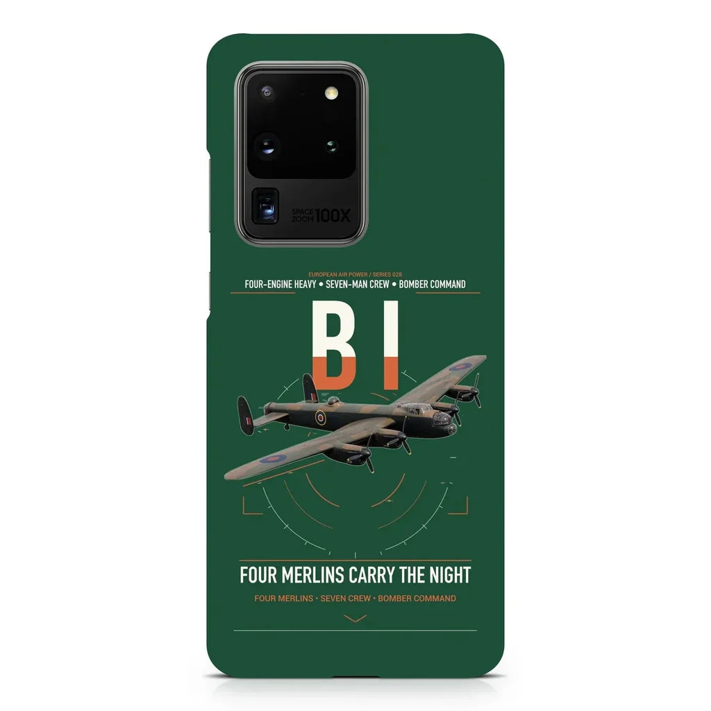 Avro Lancaster B I design on samsung case - dark green
