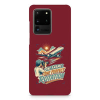 Thumbnail for One Frame One Perfect Rotation design on samsung case - dark red
