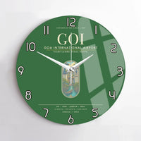Thumbnail for Goa International Airport Dabolim GOI Wall-Clock No-Frame - Green