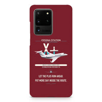 Thumbnail for Cessna Citation X+ design on samsung case - dark red