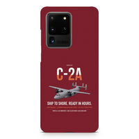 Thumbnail for C-2A Greyhound design on samsung case - dark red
